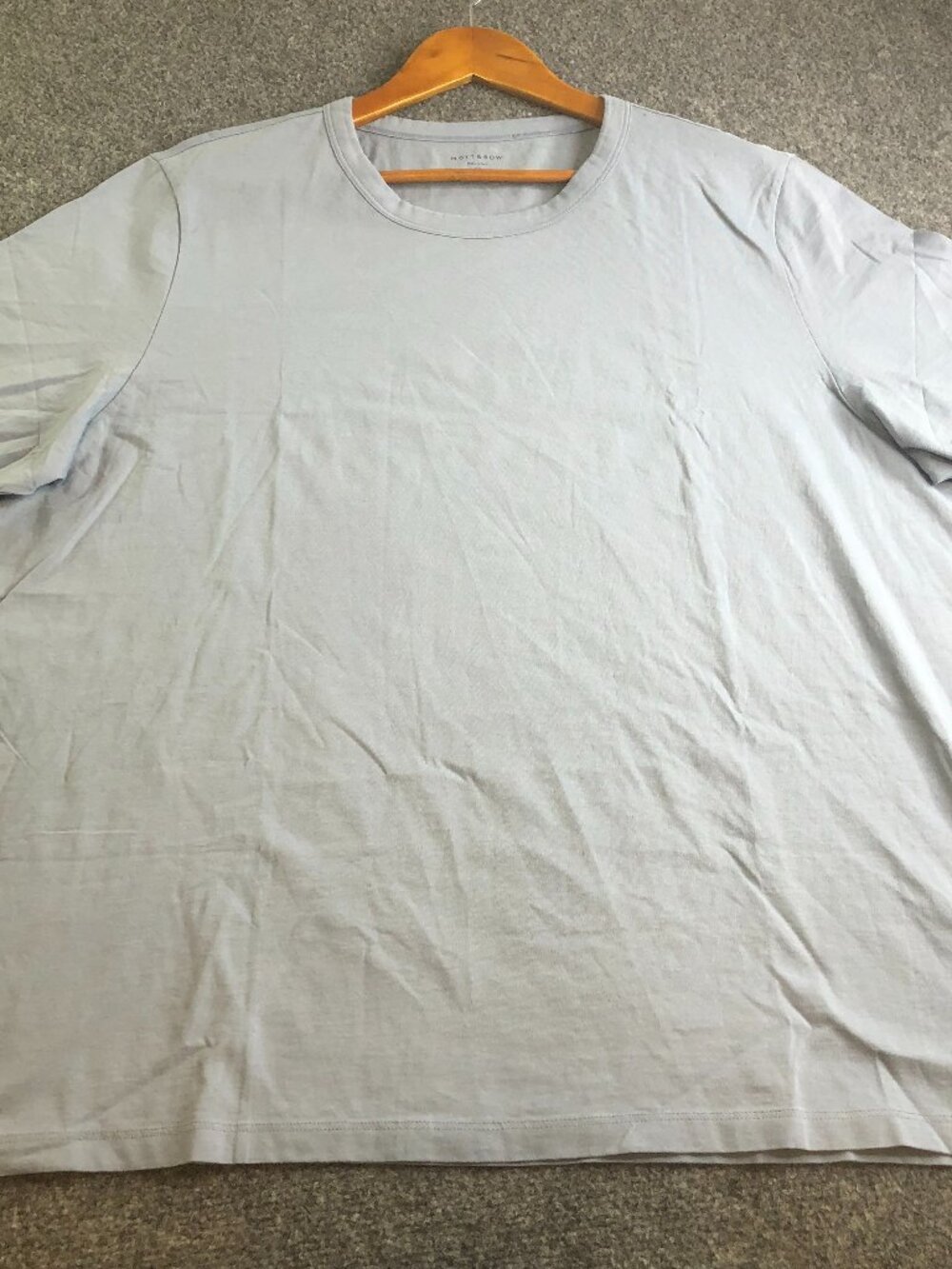 Mott and Bow Shirt Mens 3XL XXXL Light Blue Driggs Classic Crewneck Cotton